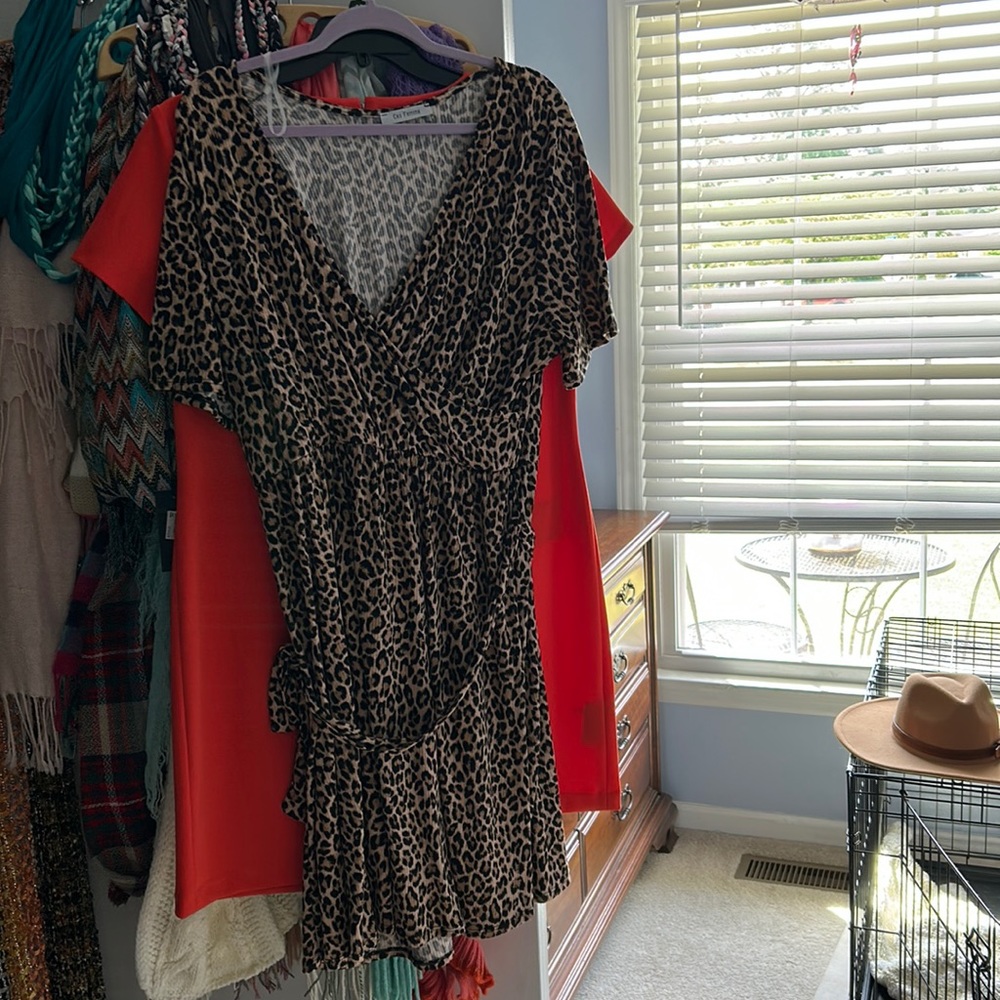 Leopard print dress